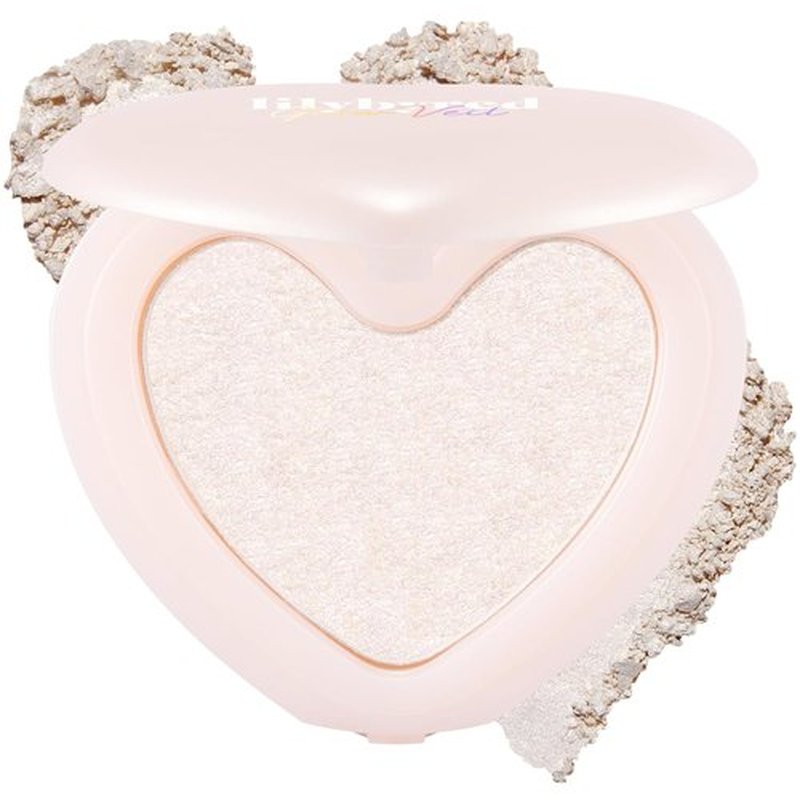 Lilybyred Luv Beam Glow Veil - Korean Heart-Shaped Highlighter for Radiant Glow, 0.11 oz (03 Sugar Beam)