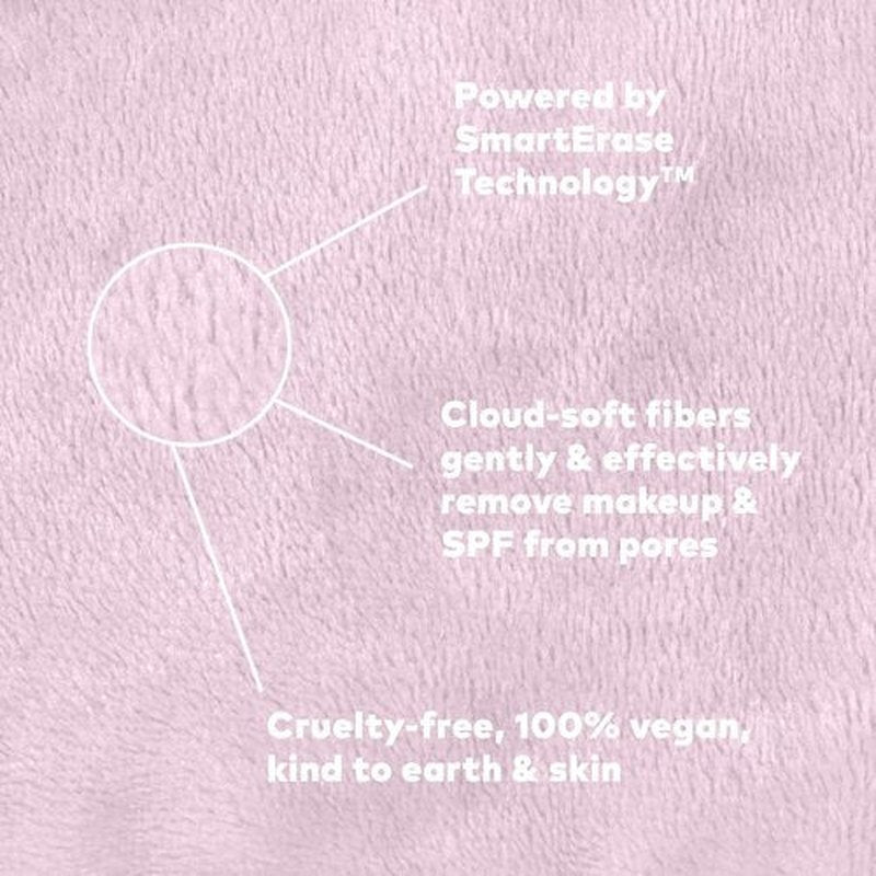 The Original MakeUp Eraser Mini PRO, Erase All Makeup With Just Water, Including Waterproof Mascara, Eyeliner, Foundation, Lipstick, Sunscreen and More! Silver Infused, 1ct