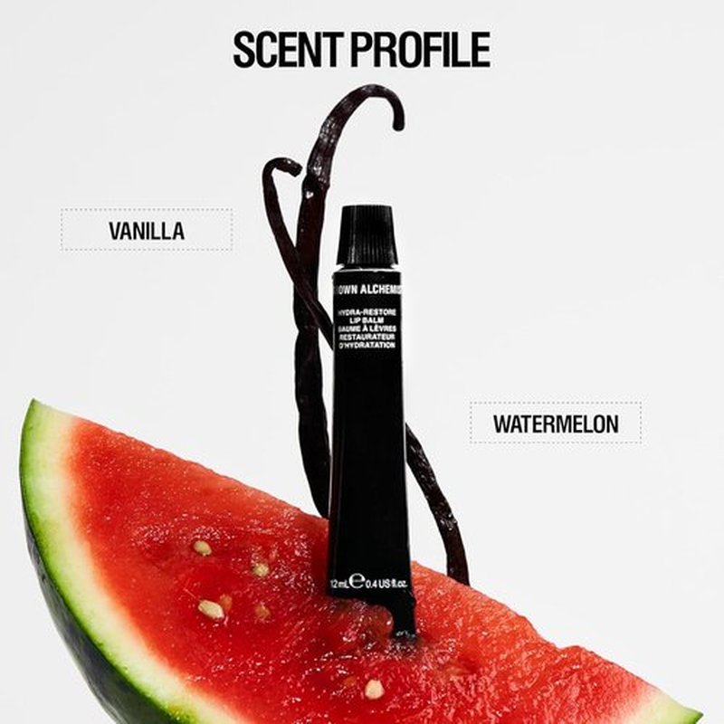 Grown Alchemist Hydra-Restore Lip Balm - Nourishing Vanilla-Watermelon Flavor | 0.4 Ounce (12ml)