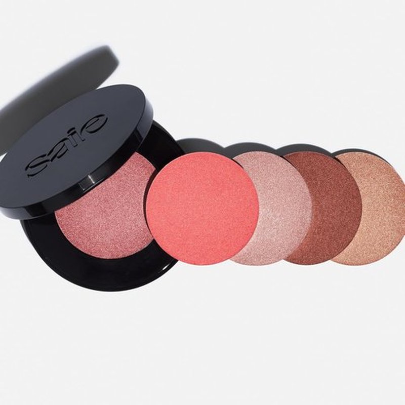 Saie Glow Sculpt Multi-Use Highlighter & Cream Blush - Lightweight with Hyaluronic Acid & Micropearl for Radiant Skin - Quartzglow (.02 oz)