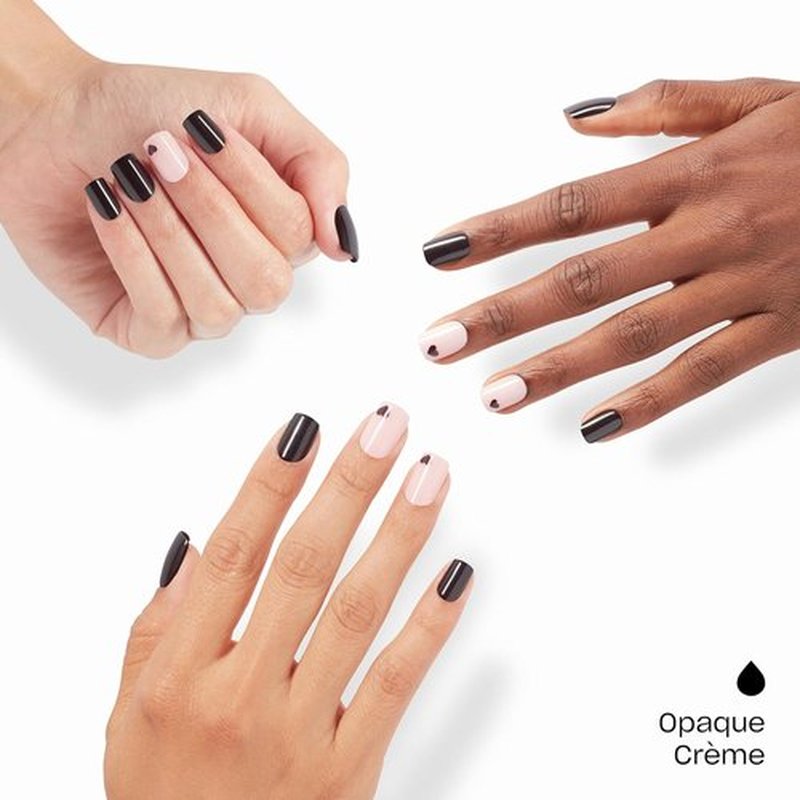 OPI On Point Press On Nails - Short Round & Squoval Styles | 24 Count with Nail Glue | Long Lasting, Reusable