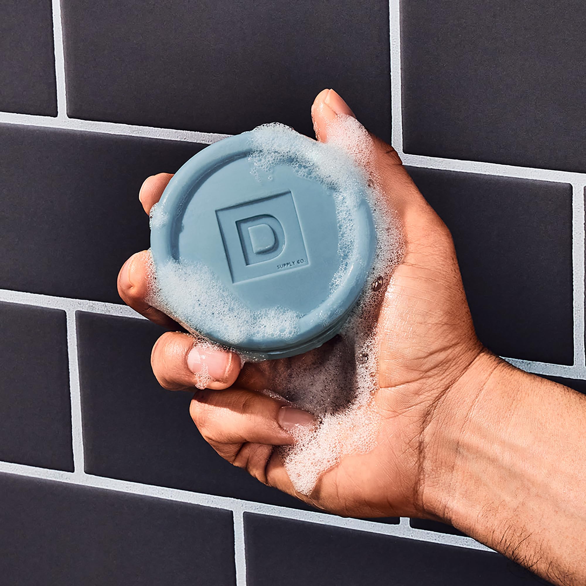 Duke Cannon Supply Co. Bar Soap Puck - Men's Rounded Bar Soap with Masculine Scents - Disc-Shaped Mens Soap - Hydrating & Deep Cleaning - All Skin Types - Midnight Swim, 4 Pack - 5 oz