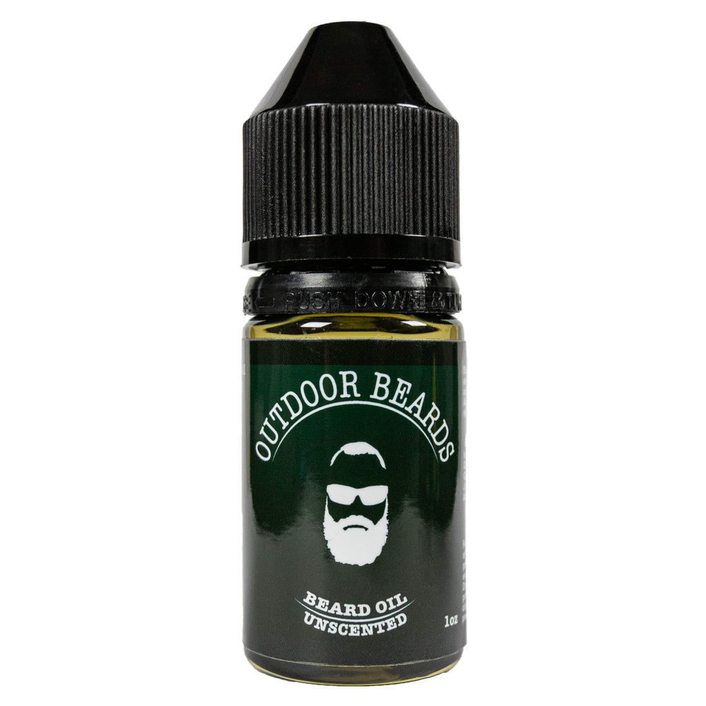 Outdoor Beards 1 oz Beard Oil | Infused Beard Oil to Support Beard Softness & Beard Growth | Naturally Scented Oil for Beard Care | Daily Use Beard Oil (Unscented)