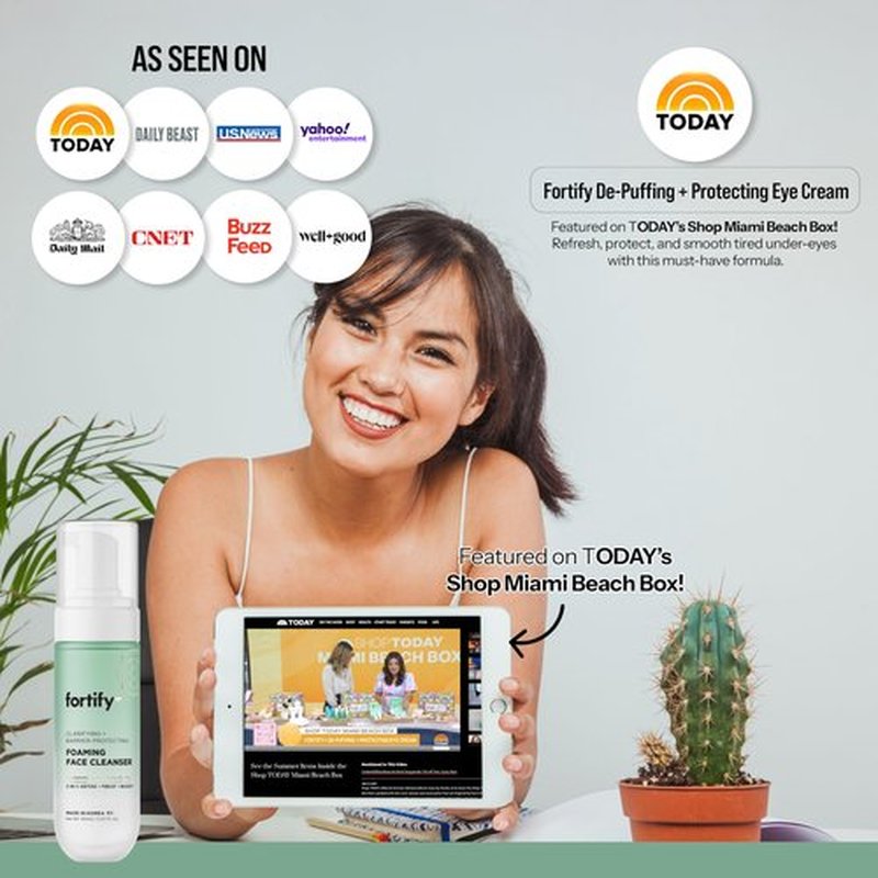 Fortify Skincare Facial Cleanser with Hyaluronic & Salicylic Acid – 3-in-1: Detox, Treat, Boost – Foaming Face Wash For Oily & Acne-Prone Skin – Dermatologist Tested, – Clean Beauty – 5.07 Fl Oz