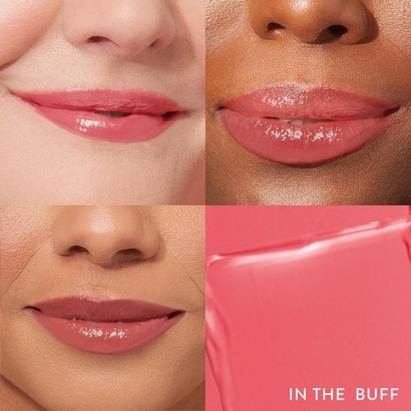 Laura Geller New York Tinted Lip Balm - Hydrating Jelly Balm in In The Buff - Vitamin E, Semi-Shine Finish
