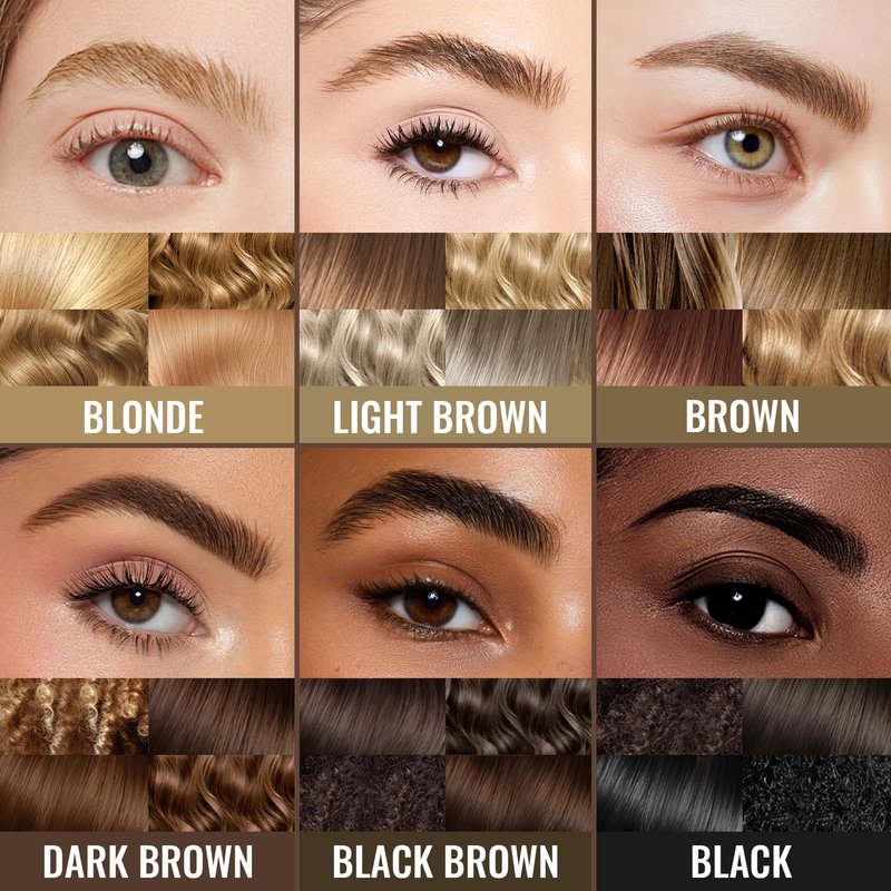 Vevivia Beauty Eyebrow Pencils for Women - Eyebrow Pen 2 Pack, Precise 4-Tip Brow Pencil for Natural-Looking Fuller Brows, Hair-Like Strokes for All Brow Types, Last All-Day Brow Pen, Dark Brown