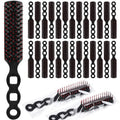 100 Packs Bulk Hair Brushes for Homeless, Anti Entangling Hair Brushes Anti Static Massage Combs, Disposable Plastic Hairbrush suitable Shelter Hotel Nursing Home Charity Church -Individually Wrapped
