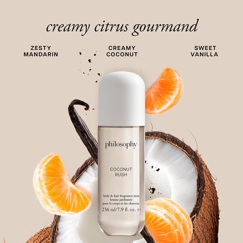 Philosophy Hair and Body Mists - Long-Lasting Fragrance for Women | Hydrating Vanilla, Pistachio & Coconut Scents