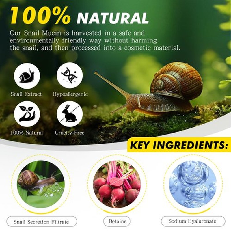 Btefls Snail Mucin 92% Moisturizer - 2Pack Original Crema De Baba De Caracol, Advanced Gel Cream for Hydrating & Repairing Skin, 3.52fl oz