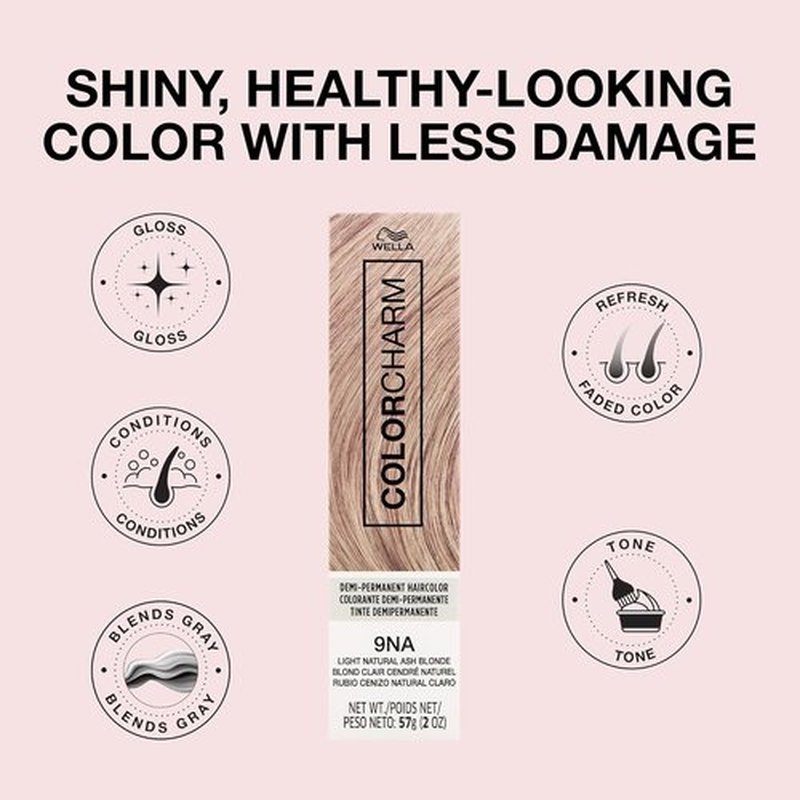 COLORCHARM Demi Permanent Hair Color - Glossing, Refreshing & Toning - 2 Fl Oz