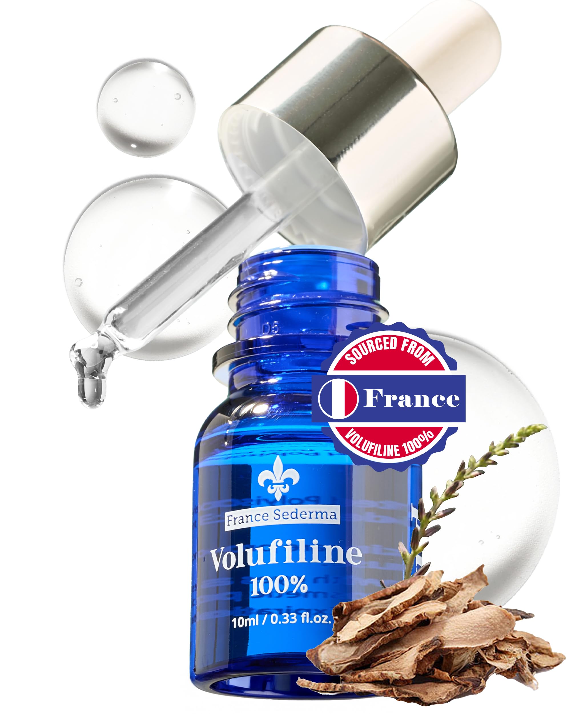 THEPURI Volufiline Booster Serum - Sederma France Plumping Ampoule | Face Volume Look for Cheeks Under Eyes Neck | DIY Mix-In Skincare | Concentrated Oil-Essence | 0.33 fl oz (10ml)