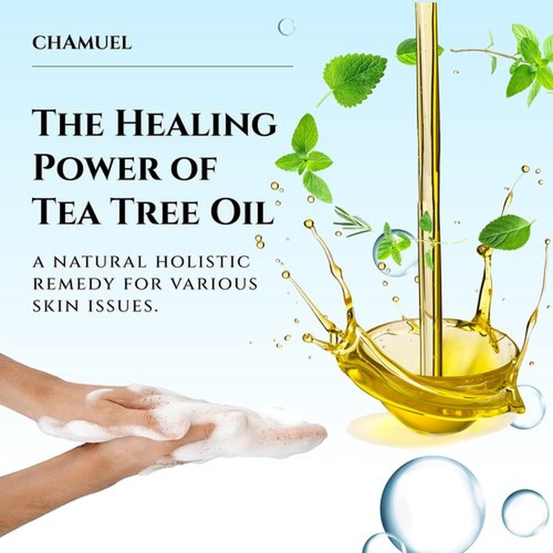 Chamuel Tea Tree Body Wash - Made With Natural Ingredients To Fights Itchy Skin, Body Odor, Athlete's Foot, Jock Itch & Toenails Issues - Organic Scented - Men & Women (11.8oz) 2-Pack