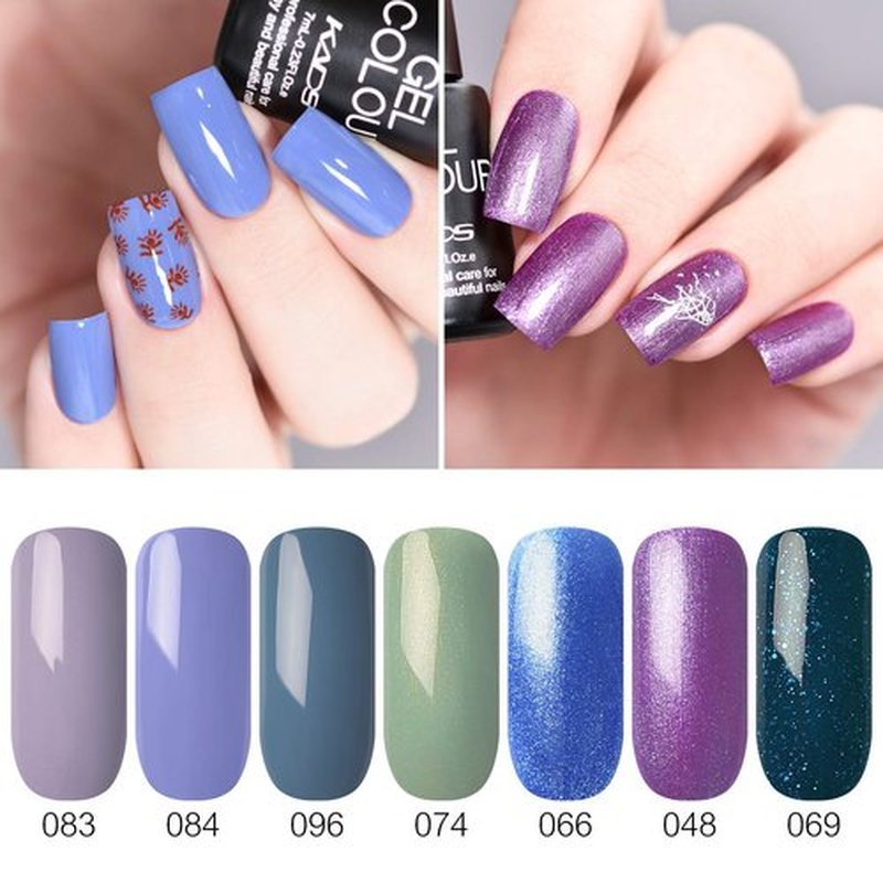 KADS 23 Colors Nail Gel Polish Set with Bright and Matte Top and Base Coat White Black Blue Purple Glitter