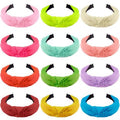 SIQUK 12 Pieces Knotted Headbands for Women Hair Turband Knot Headband Fashion Top Knot Headbands Colorful Knotted Fabric Headband, 12 Colors
