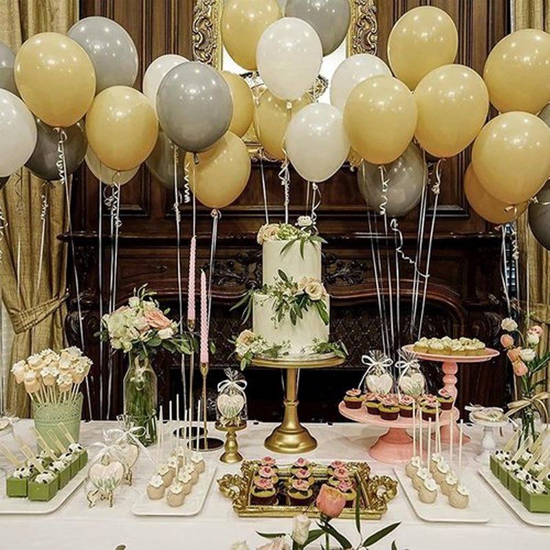 PartyWoo Tan Balloons - 100 Pcs 12 Inch Light Brown Latex Balloons for Weddings & Celebrations