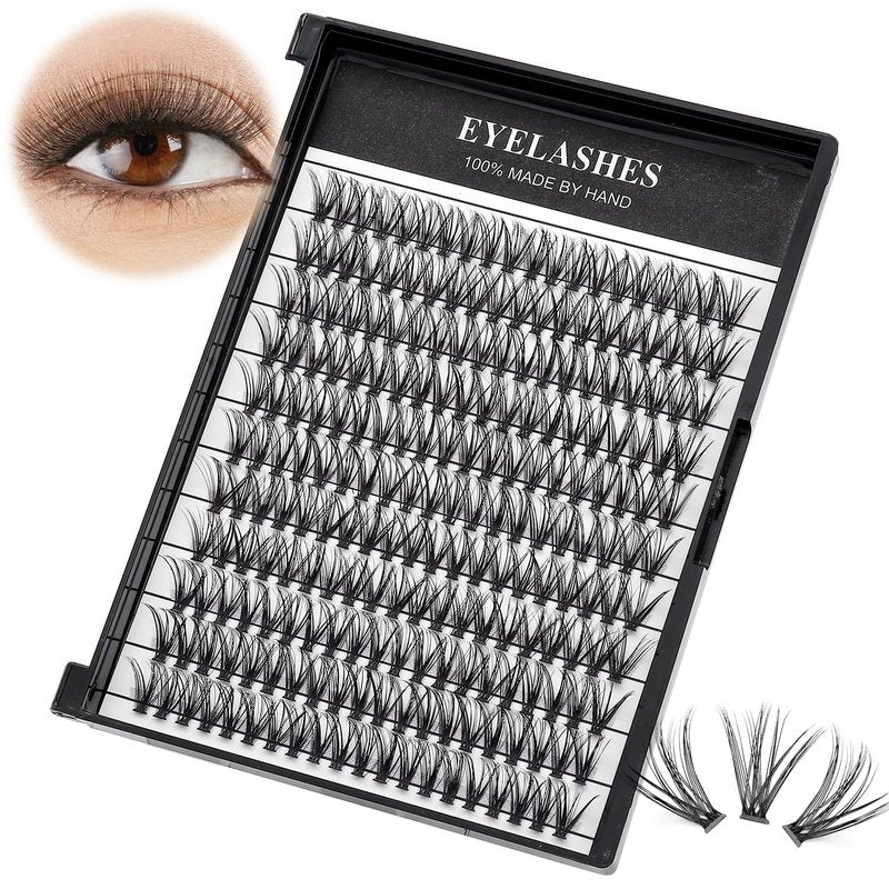 →VAYATOR Large Tray 220 Cluster/Box Eyelashes 0.07 Thickness Eyelashes Individual Eyelash False Eyelashes Extension Eyelash 10D/20D/40D/50D Eyelash (12mm）