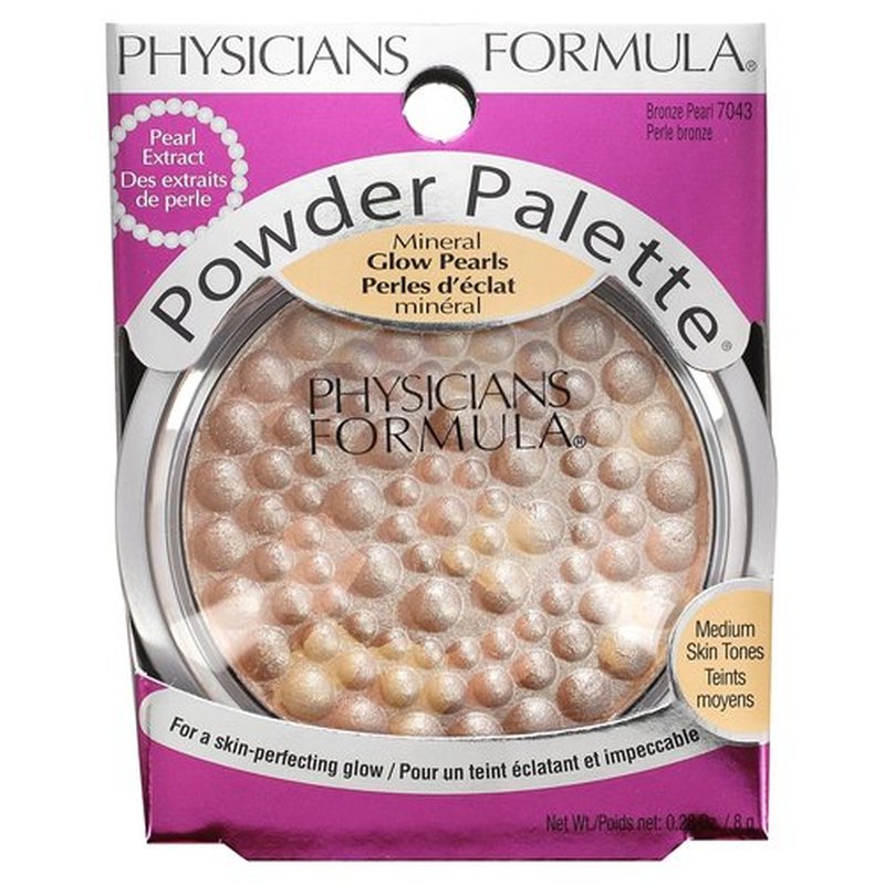 Physicians Formula Powder Palette Mineral Glow Pearls, Medium Skin Tones, Bronze Pearl 7043, 2 Ea