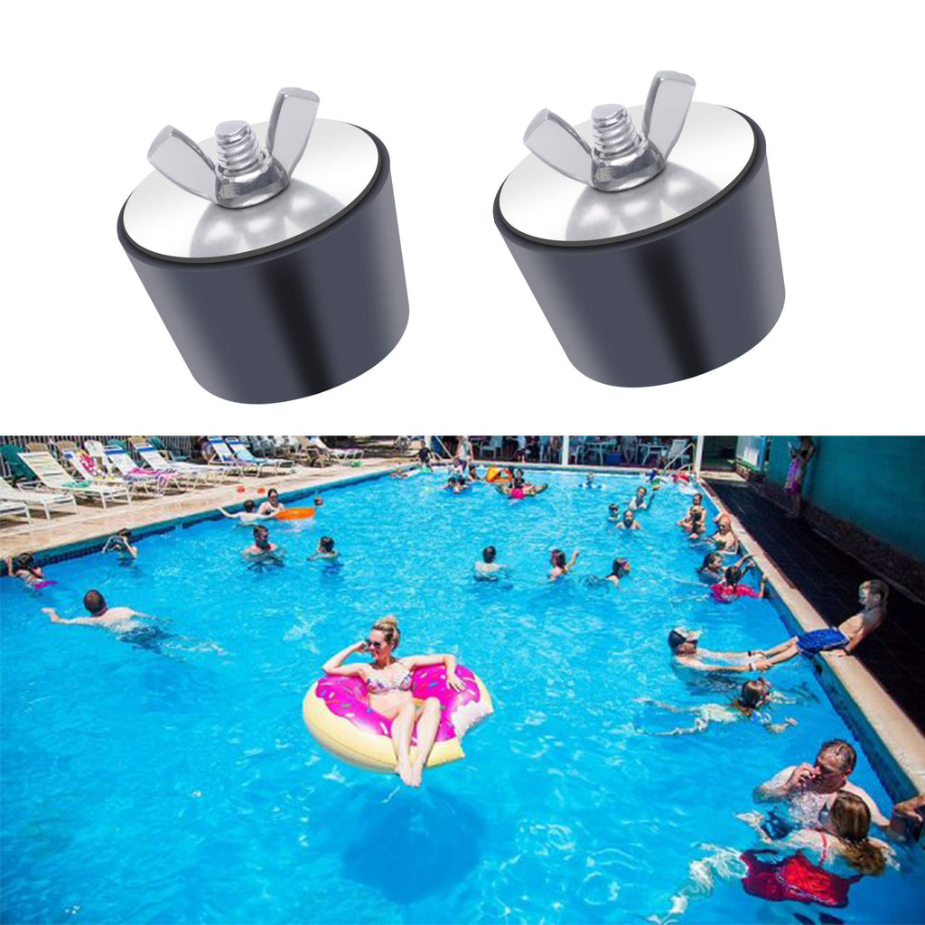 1 inch Pool Winterizing Plug Premium 0.85" to 1",PVC/Steel Expansion Pipe Plug，Swimming Pool Winter Expansion Plugs with SS Screw, Stainless Steel Bolts Pack of 2