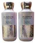 Bath & Body Works Platinum Body Lotion 8 Ounces Each Pack of 2