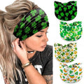 IDDFEVE 4Pcs St. Patrick's Day Headbands for Women - Irish Shamrock Leprechaun Holiday Hair Bands, Festive Gift Hair Accessories(Lucky)