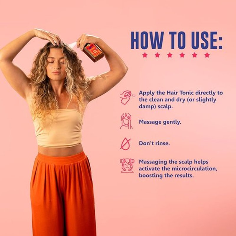 Lola From Rio - Rapunzel Hair Tonic Spray for Women | Strengthen & Thicken Fine Hair - 8.45 fl oz