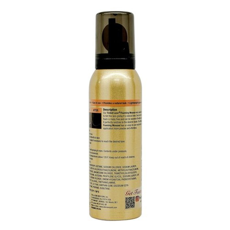 EBIN NEW YORK Tinted Lace Foaming Mousse - Light Warm Brown | 3.38oz (100ml) for Flawless Coverage