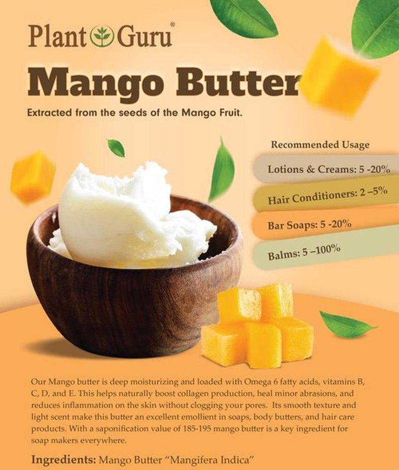 Shea, Mango and Cocoa Butter 8 oz. Bars Variety Bundle Pack - 100% Pure Natural Unrefined - Ideal Moisturizer For Dry Skin, Body, Face And Hair Growth. Great For DIY Soap and Lip Balm Making.