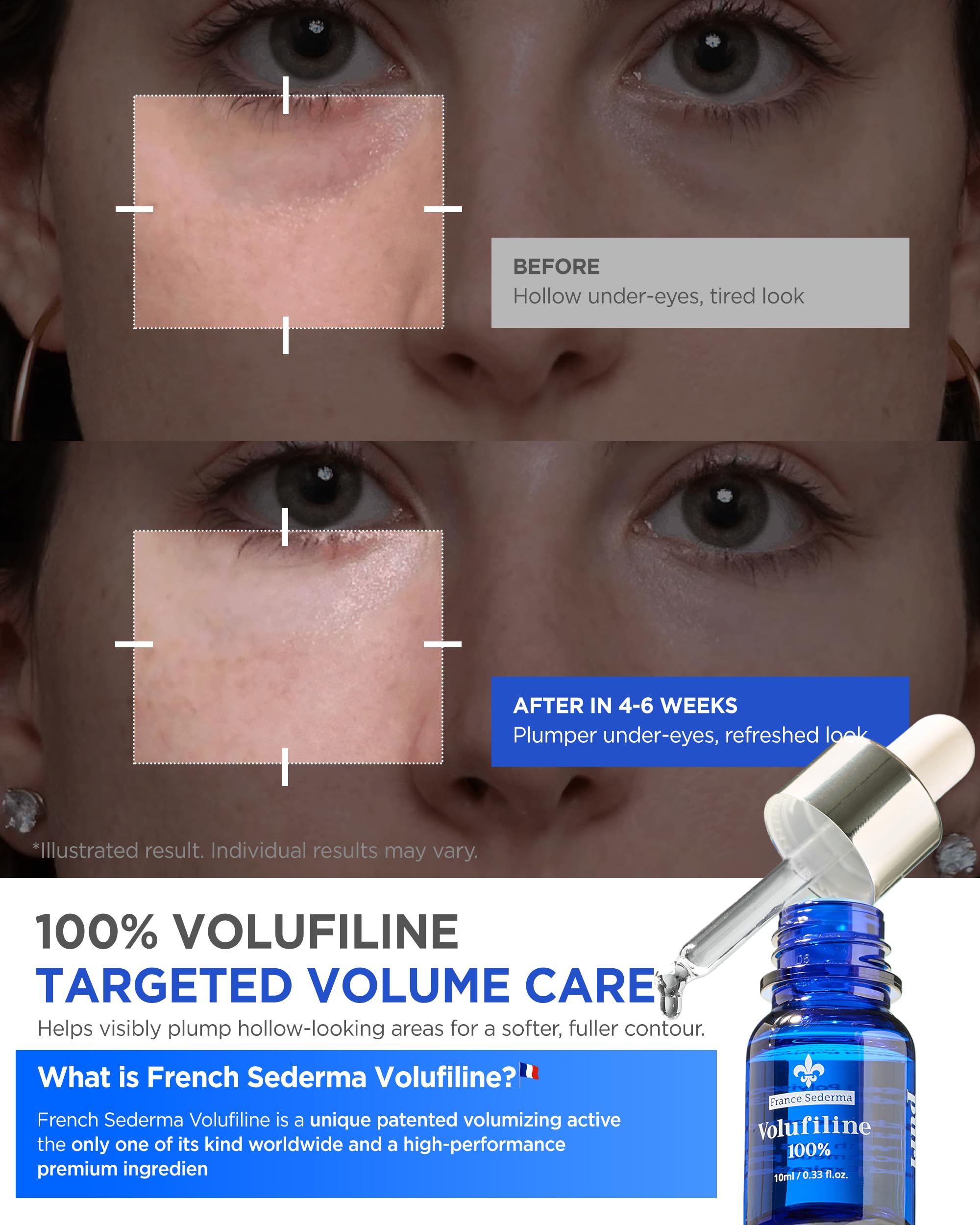 THEPURI Volufiline Booster Serum - Sederma France Plumping Ampoule | Face Volume Look for Cheeks Under Eyes Neck | DIY Mix-In Skincare | Concentrated Oil-Essence | 0.33 fl oz (10ml)
