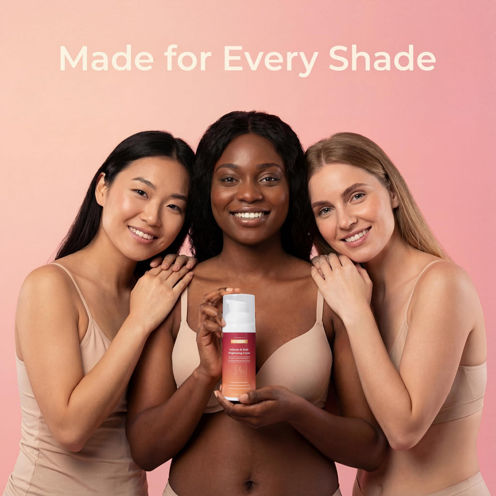 Hisery Body Brightening Cream for Uneven Skin Tone – Underarms, Knees, Elbows & Bikini Line, Niacinamide, Vegan