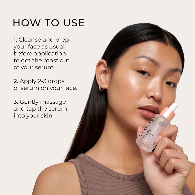 Yepoda Repair Hero Probiotic Niacinamide Serum, Hydrating & Balancing Korean Facial Serum with Antioxidants for Youthful-Looking Skin, Vegan & Refillable, Suitable for All Skin Types (1.01 fl oz)