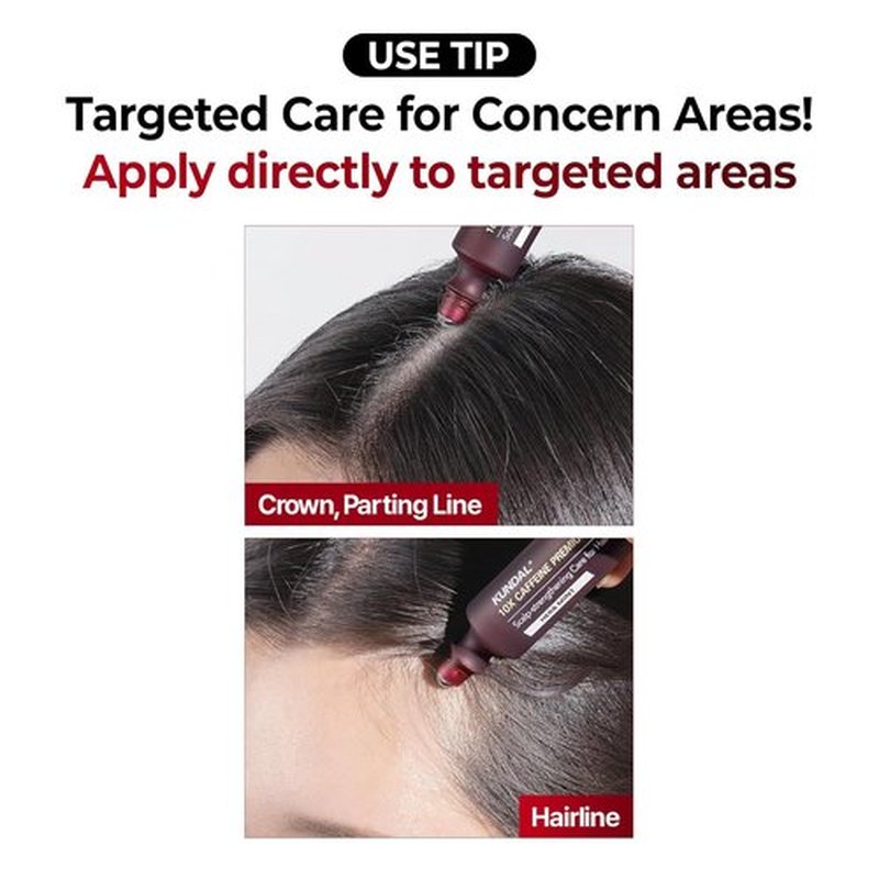 KUNDAL Hair Loss Serum - Caffeine Scalp Tonic & Shampoo | White Musk Scented Treatment
