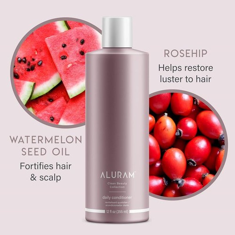 ALURAM Coconut Water Daily Conditioner - Hydrating & Shiny Hair for All Types | 12 Fl Oz