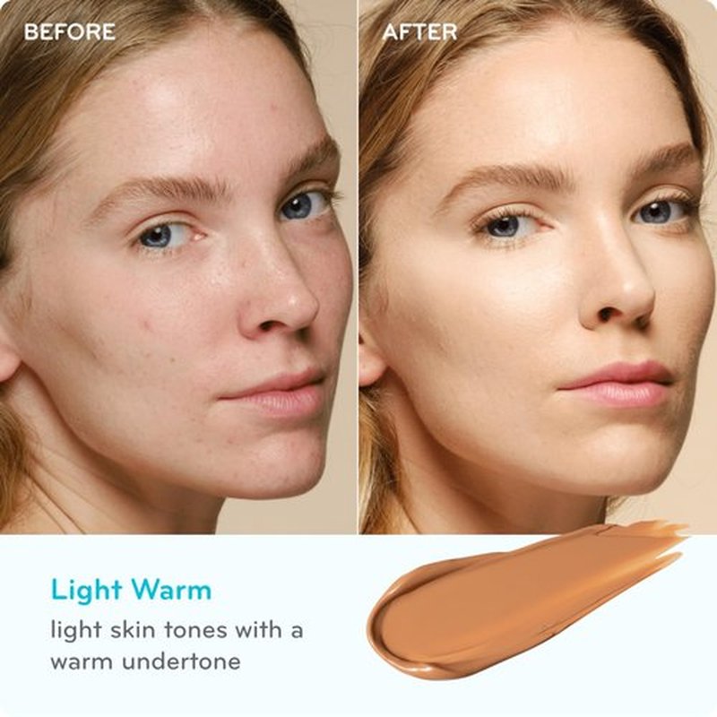 pūrlisse Perfect Glow BB Cream with SPF 30 - Matte Meets Dewy Finish - Enriched with Goji & Hawthorn Berry to Help Improve Skin Texture & Radiance - Light Warm (1.4 oz)