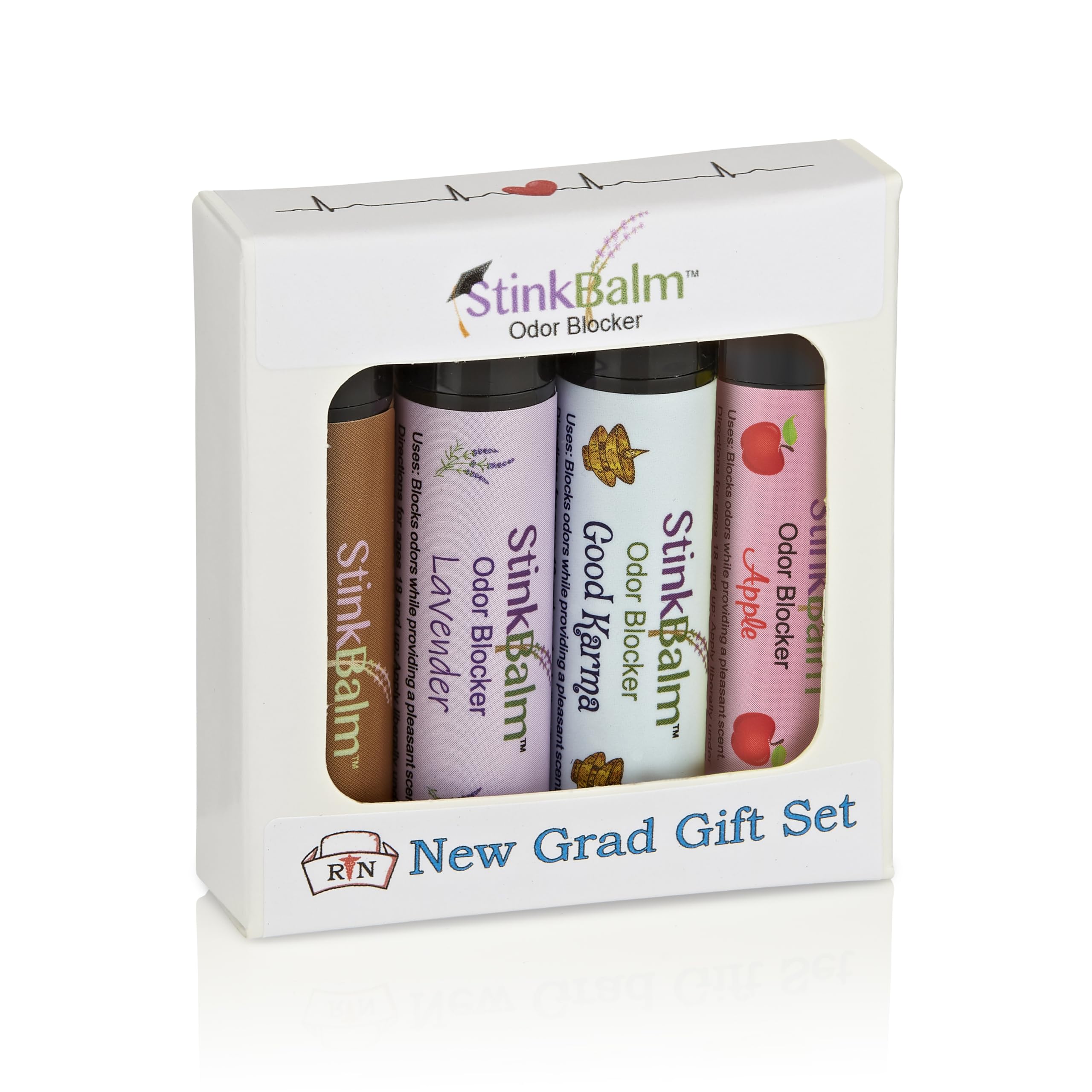 StinkBalm Odor Blocker New Grad Gift Set 4 Pack