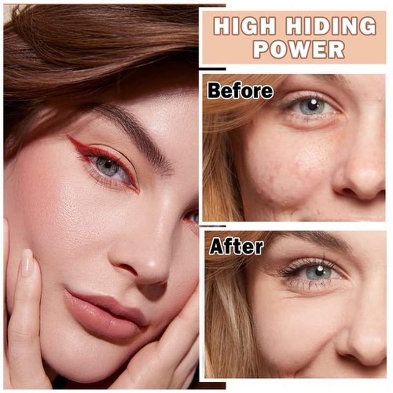 Flawless AirBrush Foundation High Coverage Foundation Smooth Creamy Matte Spray Foundation Makeup Kit For Mature Skin With Natural Nude Finish #Natural/Warm Porcelain