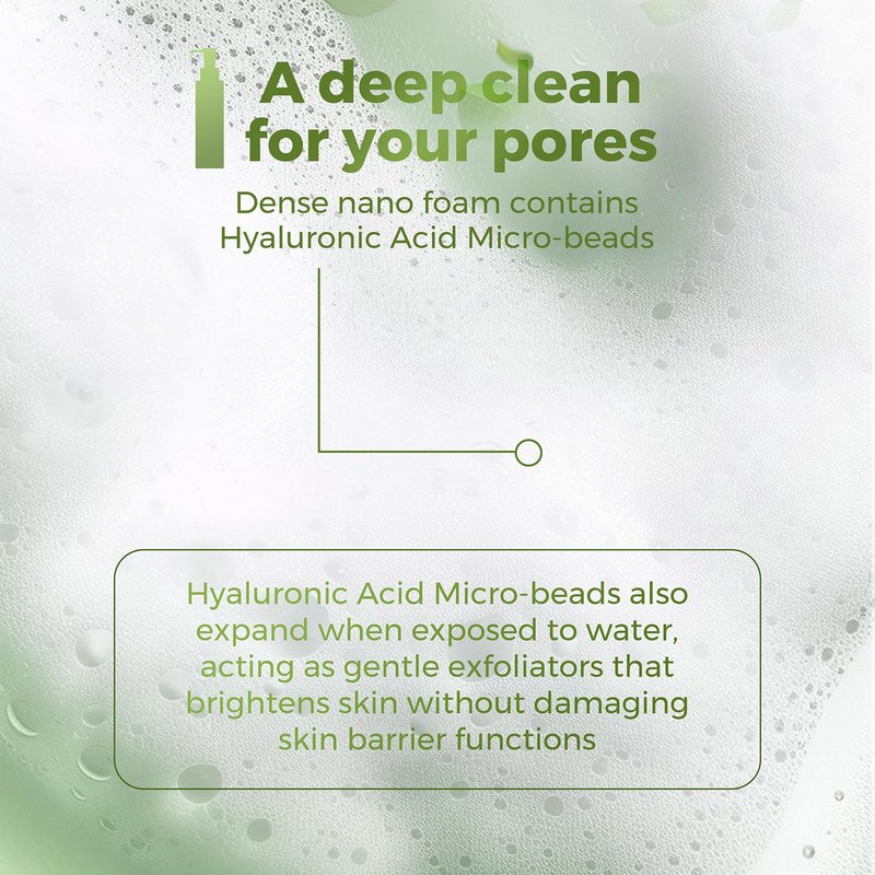 WNP Foaming Face Wash|Gentle Facial Cleanser with Hyaluronic Acid+APG Deep Hydration,Skin Barrier Repair,Zero Friction Exfoliation,for All Skin Types 150ml/5.29oz.