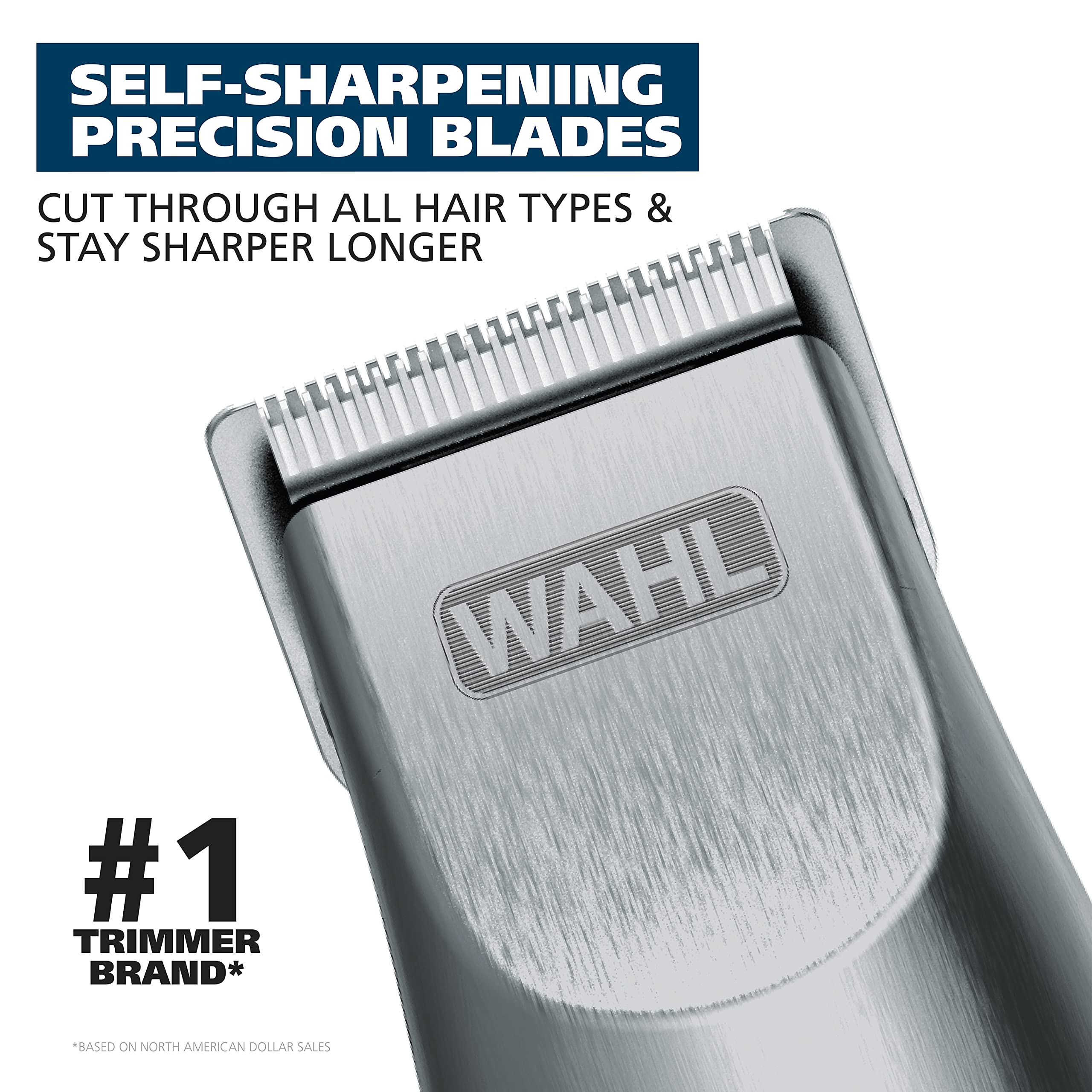 Wahl Groomsman Corded or Cordless Beard Trimmer for Men - Rechargeable Grooming Kit for Facial Hair - Beard Trimmer & Groomer - Model 9918-6171V