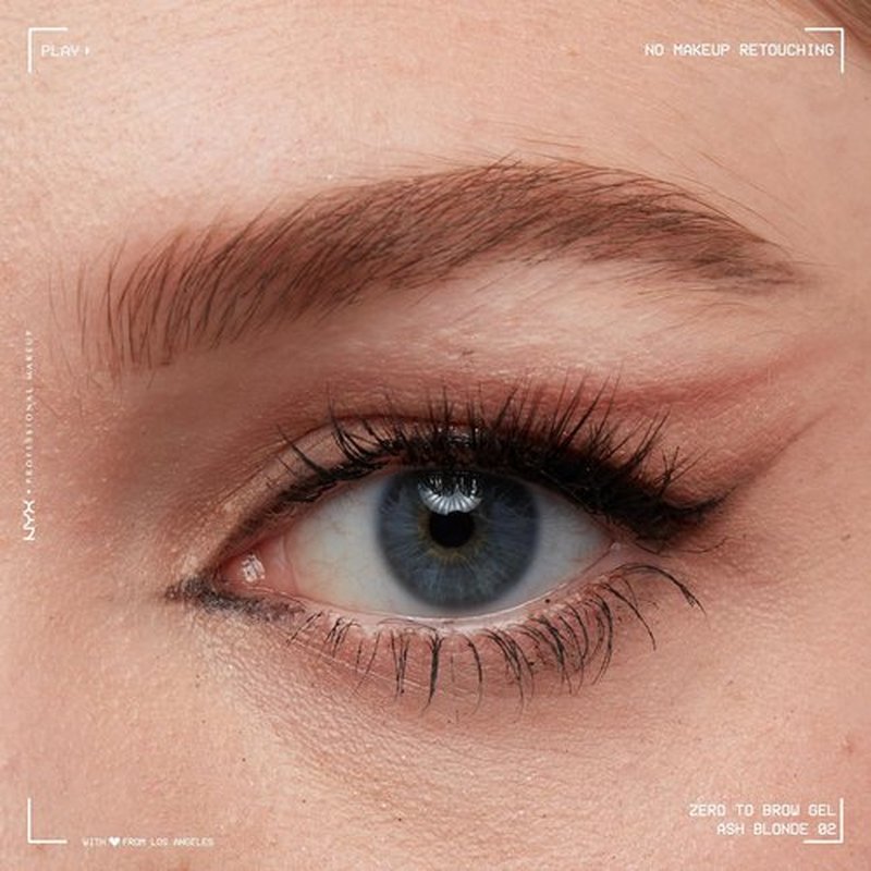 NYX PROFESSIONAL MAKEUP Longwear Eyebrow Gel - Zero To Brow in Ash Blonde for Perfectly Defined Brows