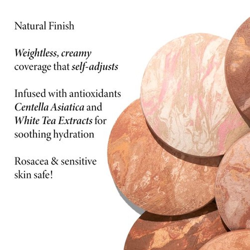 LAURA GELLER NEW YORK Marble Magic Kit: Baked Balance-n-Brighten Powder Foundation, Medium + Baked Blush-n-Brighten, Pink Buttercream + Italian Marble Lipstick, Berry Vanilla