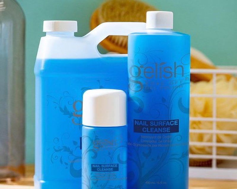 Gelish Nail Surface Cleanse - Gel Top Coat Cleaner for High-Shine Finish & Tacky Residue Removal (4 Fl Oz)