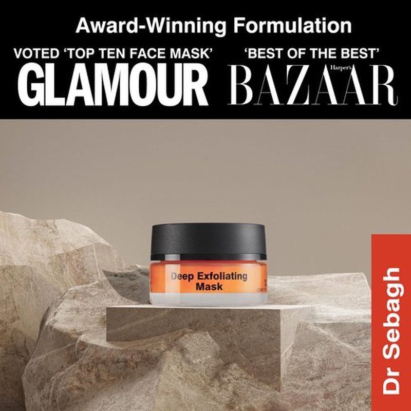 Dr Sebagh - Exfoliating Face Mask [TRAVEL SIZE] - Face Exfoliator for Smooth & Radiant Skin - Exfoliante Facial Clears & Evens Skin Tone - Skin Exfoliator for Skin Cell Boost (0.5 fl.oz.)