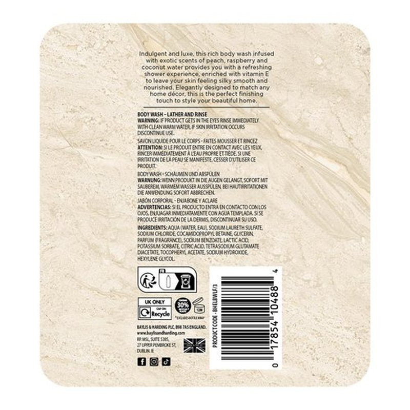 Baylis & Harding Liquid Body Wash Soap, Elements, Pink Blossom & Lotus Flower, 16.9oz/500ml (4-Pack)