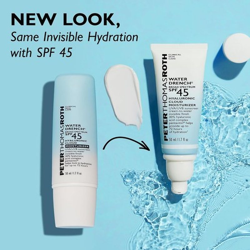 Peter Thomas Roth | Water Drench® SPF 45 Moisturizer with Hyaluronic Acid - Hydrating & Lightweight