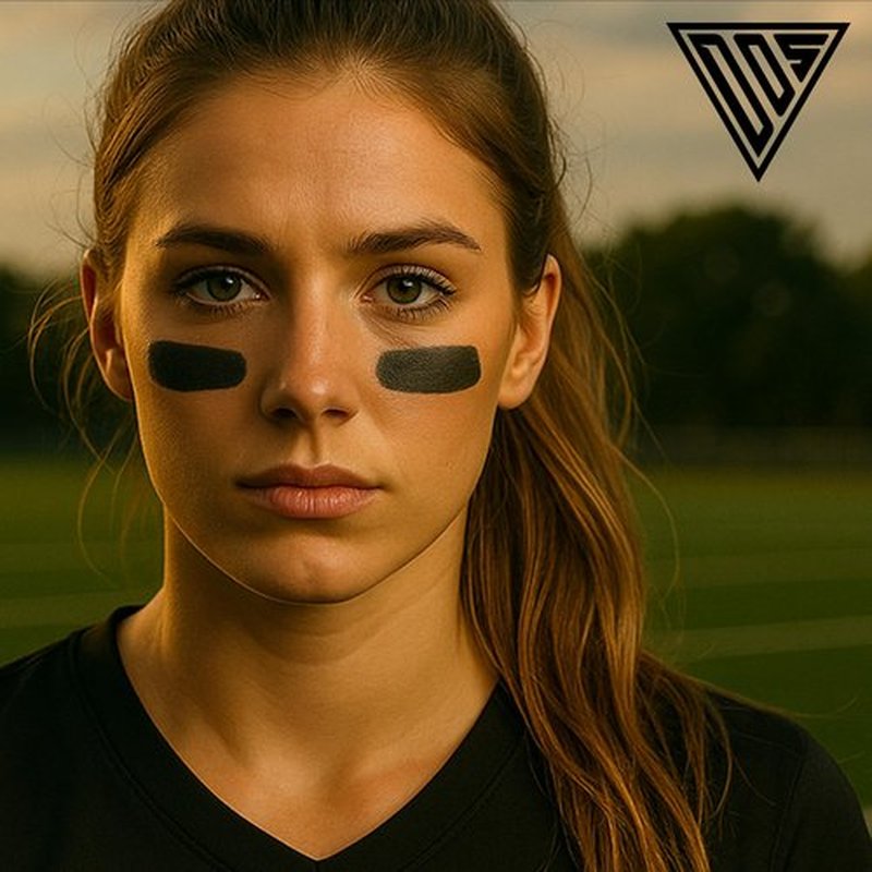 Eye Black by DRIP Over Skill, Made with Natural Ingredients, 2 Pack, Carry Clip & DRIP Band, Skin-Safe Sports Face Paint, Repels Sweat, Anti-Glare for Baseball, Football, Softball, Lacrosse