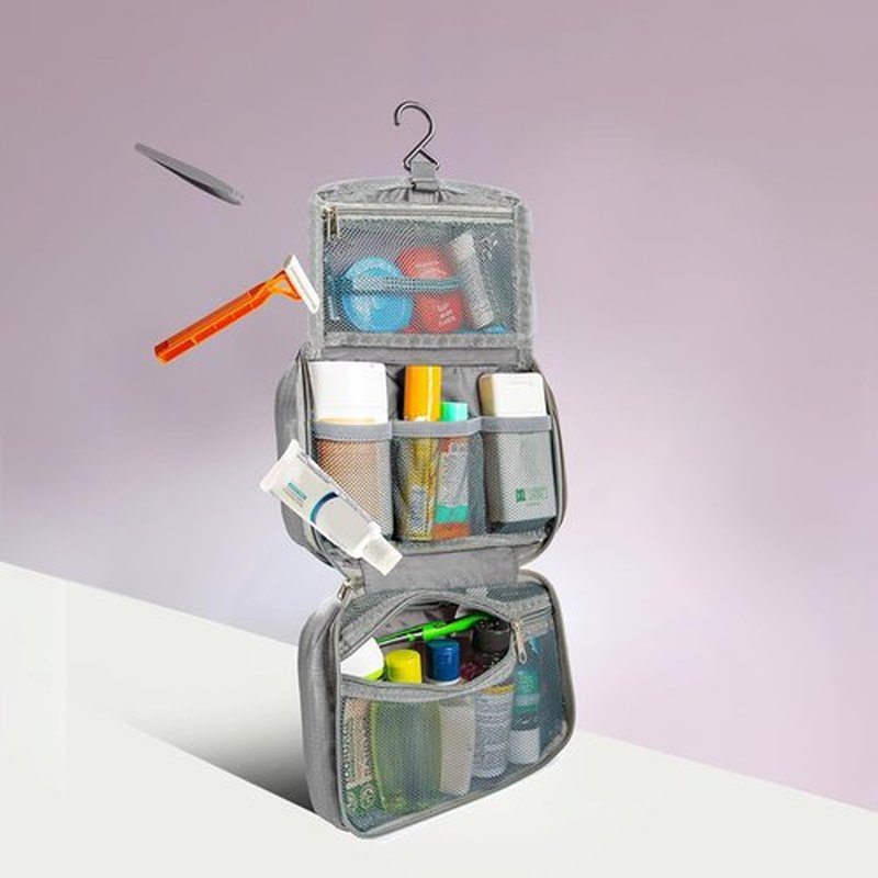 Travelon Compact Hanging Toiletry Kit - Versatile Organizer for Travel | Durable & Lightweight Design