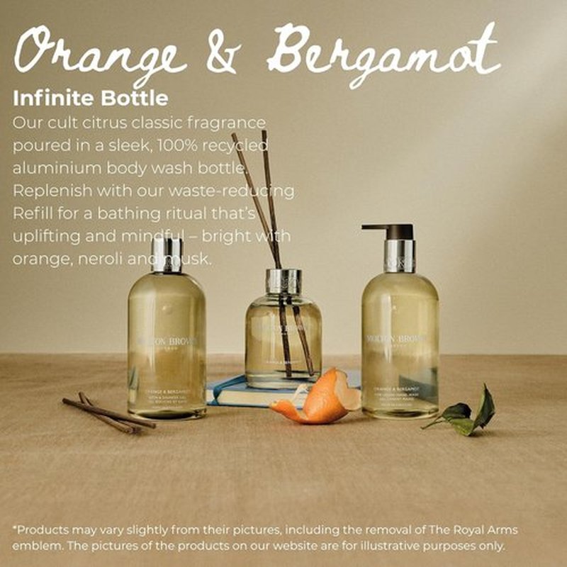 Molton Brown Orange & Bergamot Infinite Bottle - Luxurious Scented Body Wash | 300ml