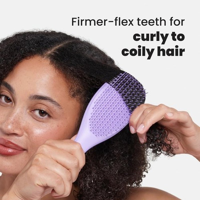Tangle Teezer Ultimate Detangler Brush - Reduces Frizz & Breakage for Curly Hair | Purple Passion