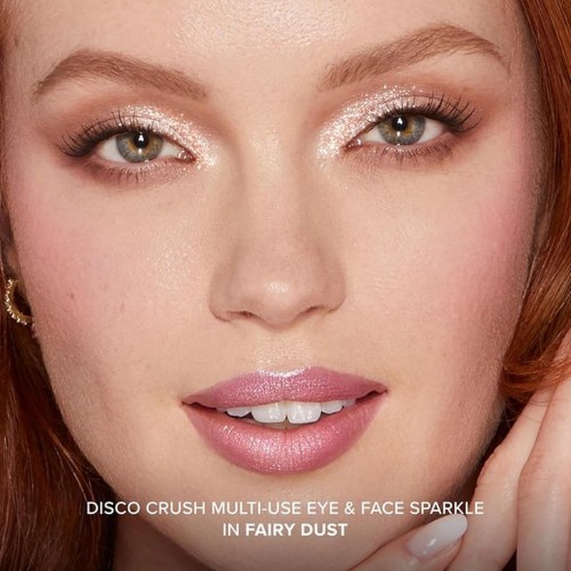 Too Faced Disco Crush Glitter - Multi-Use Eye & Face Sparkle | Creamy Iridescent Multichrome, 0.05 Ounce