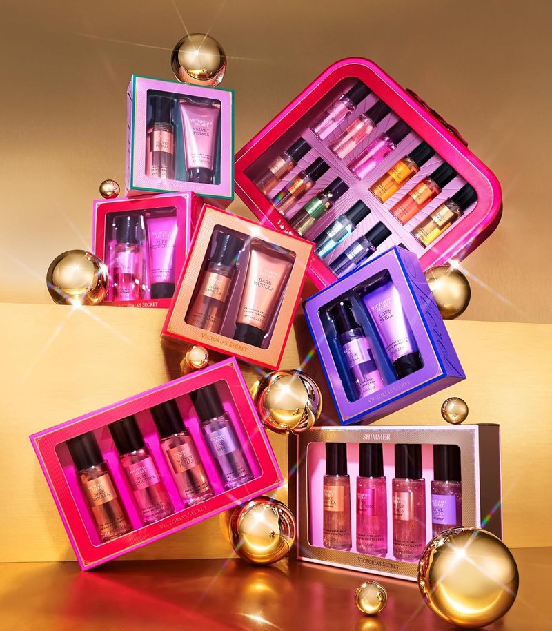 Victoria's Secret Fragrance Mist Collection - 4 Piece Mini Gift Set for Women | Assorted Scents