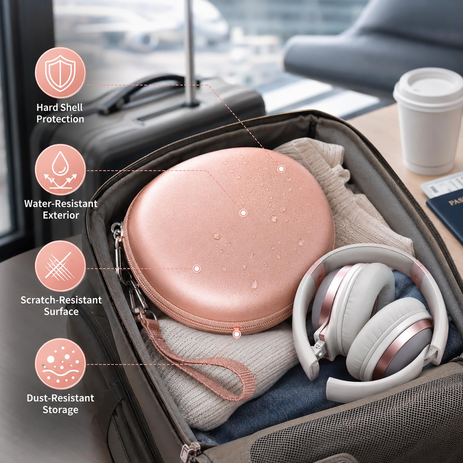 COMECASE Hard Headphone Case for Beats Solo 4 3 2 & Studio Pro
